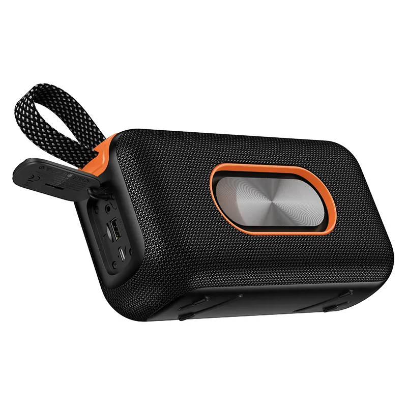 Bärbar Bluetooth-högtalare HOCO HC32, 2 x 10W, TWS, RGB, Svart