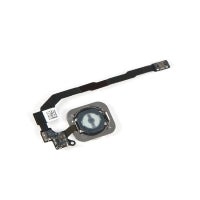 Apple iPhone SE (2016) / 5s Menu Button Assembly, with band, Silver