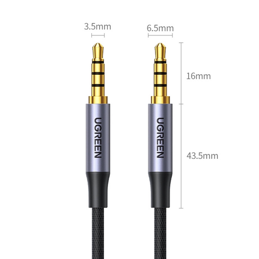 3,5 mm ljudkabel - 3,5 mm UGREEN AV183, 1,5 m, svart