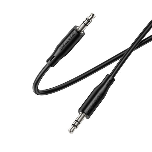 3,5 mm ljudkabel - 3,5 mm Borofone BL26 Standard, 1 m, svart