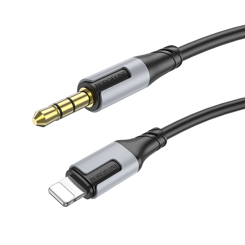 Audio Lightning-kabel - 3,5 mm Borofone BL19 Creator, 1m, Svart