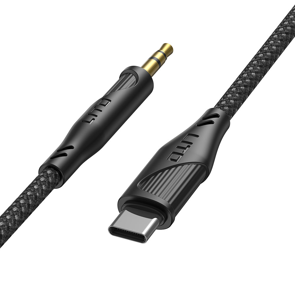 Audio Lightning-kabel - 3,5 mm Lito LA02, 1 m, Svart