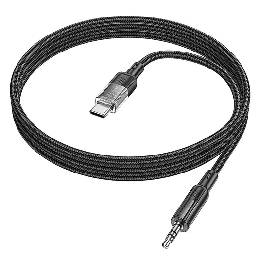 Audio Kabel USB-C - 3.5mm HOCO UPA27, 1.2m, Svart