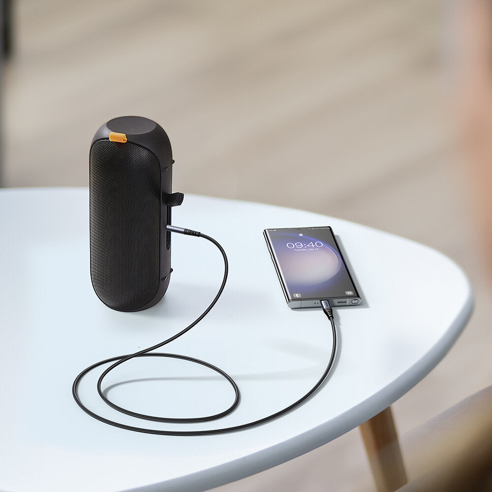 Audio Kabel USB-C - 3.5mm Joyroom SY-A07, 1.2m, Svart