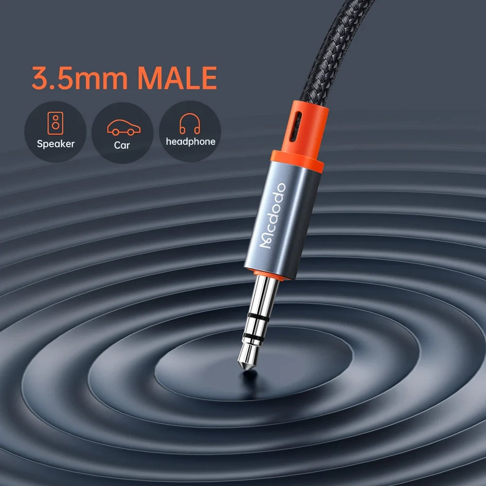 Audio-kabel USB-C - 3,5 mm McDodo CA-0900, 1,8 m, Svart