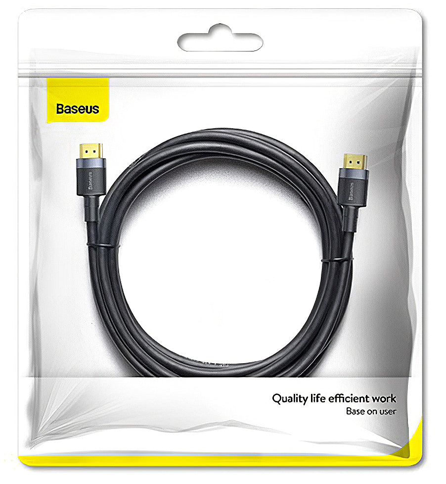 Baseus Cafule videokabel, HDMI - HDMI, 4K, 1m, svart CADKLF-E01