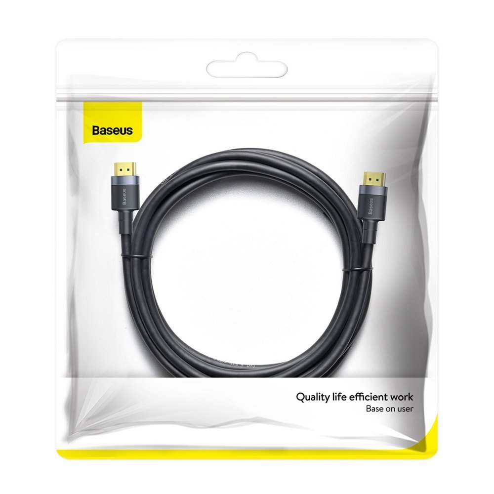 Baseus Cafule videokabel, HDMI - HDMI, 4K, 3m, Svart CADKLF-G01