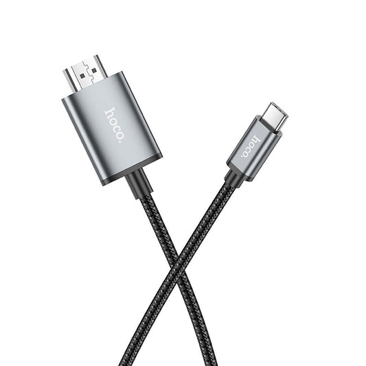 Audio- och videokabel USB-C - HDMI HOCO UA27, 2m, Grå