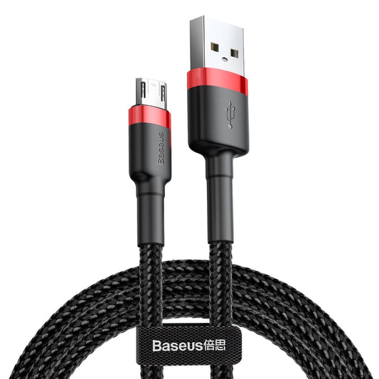 Data- och laddningskabel USB-A - microUSB Baseus Cafule, 18W, 1m, Röd CAMKLF-B91