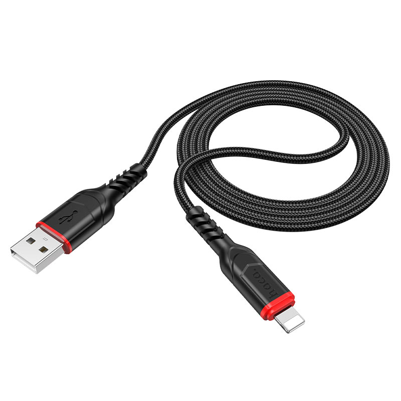Data- och laddningskabel USB-A - Lightning HOCO X59 Victory, 18W, 1m, Svart