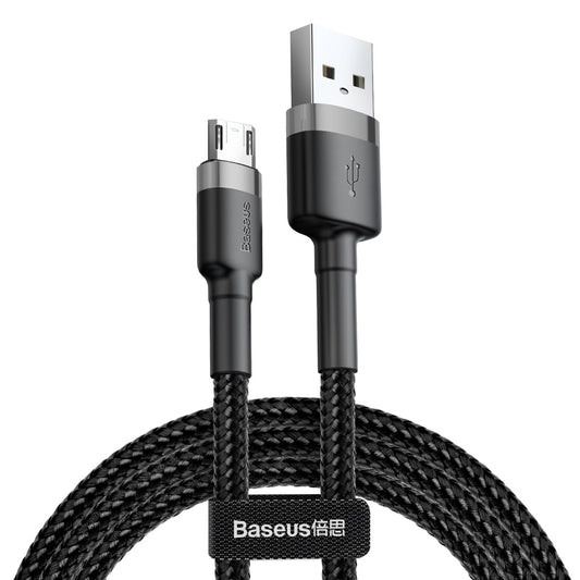 Data- och laddningskabel USB-A - microUSB Baseus Cafule, 18W, 1m, Grå CAMKLF-BG1