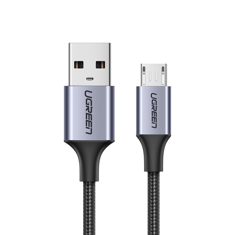 USB-A till microUSB-data- och laddningskabel UGREEN US290, 18W, 1.5m, Svart
