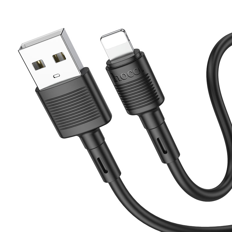 USB-A - Lightning Data- och Laddningskabel HOCO X83 Victory, 18W, 1m, Svart