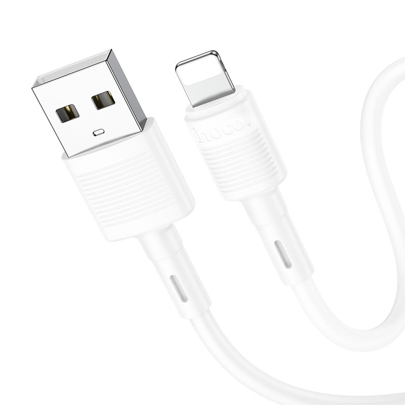 Data- och laddningskabel USB-A - Lightning HOCO X83 Victory, 18W, 1m, Vit