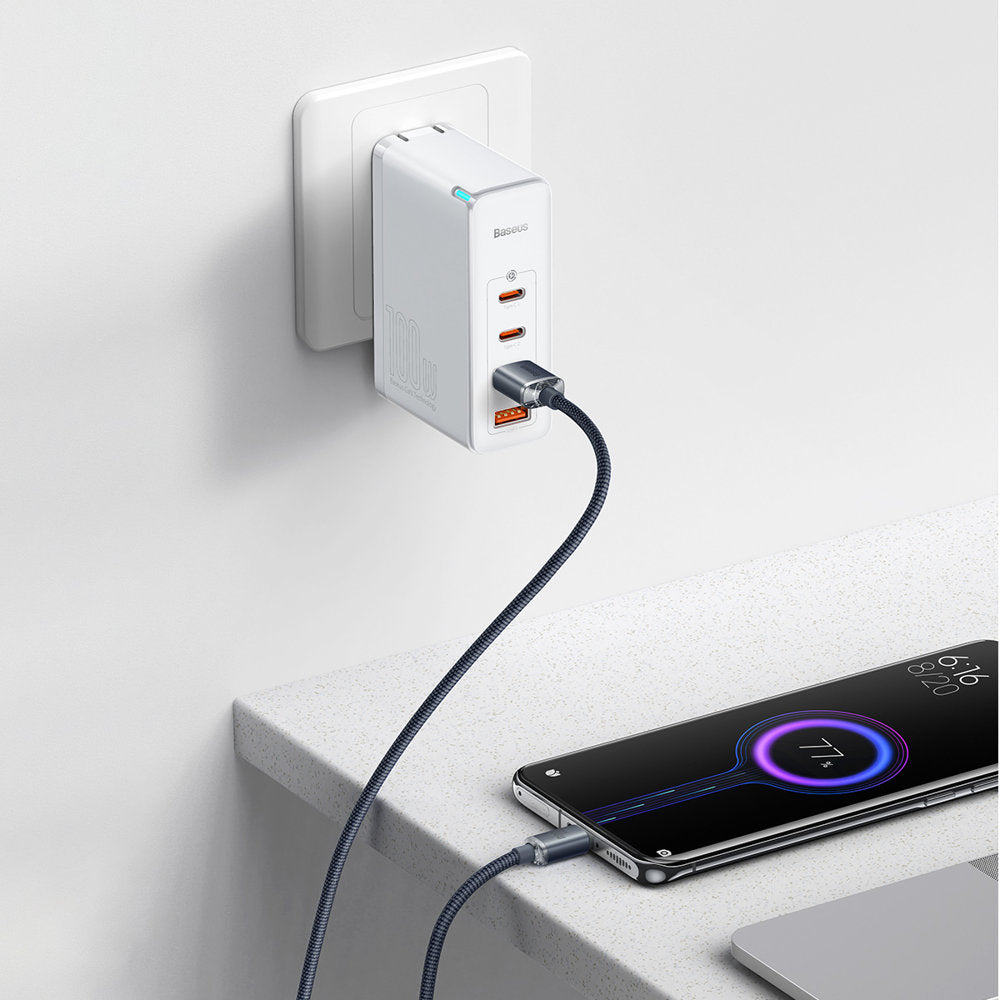 USB-A till USB-C Baseus Crystal Shine Series data- och laddningskabel, 100W, 2m, svart CAJY000501 CAJY000501