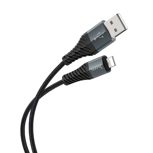 Data- och laddningskabel USB-A - Lightning HOCO X38 Cool, 18W, 1m, svart