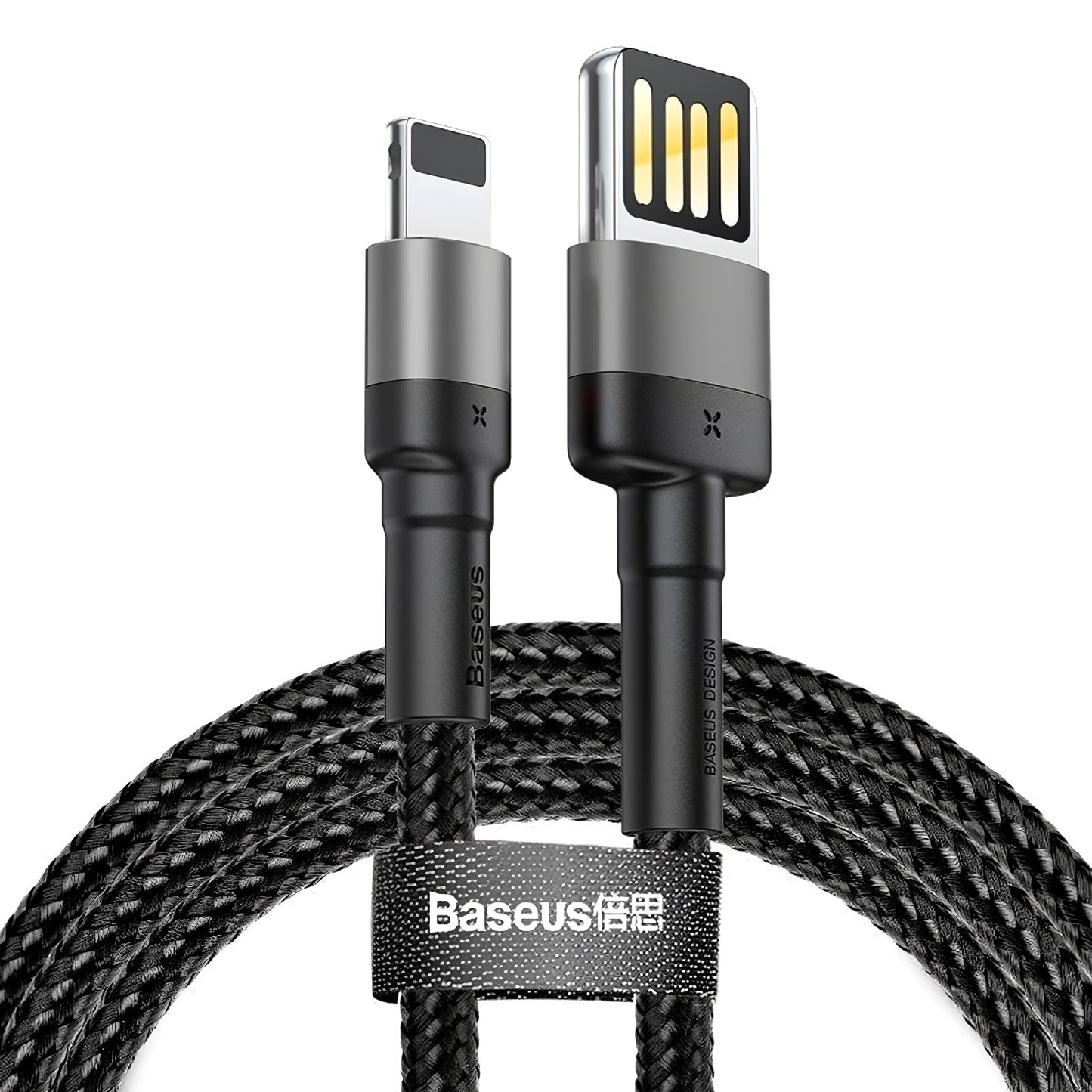 USB-A - Lightning Baseus Cafule Special Edition data- och laddningskabel, 18W, 2m, Grå CALKLF-HG1