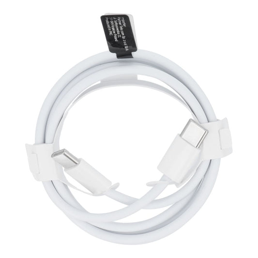 USB-C data- och laddningskabel - USB-C OEM USB-C HD26 Box, 30W, 1m, Vit