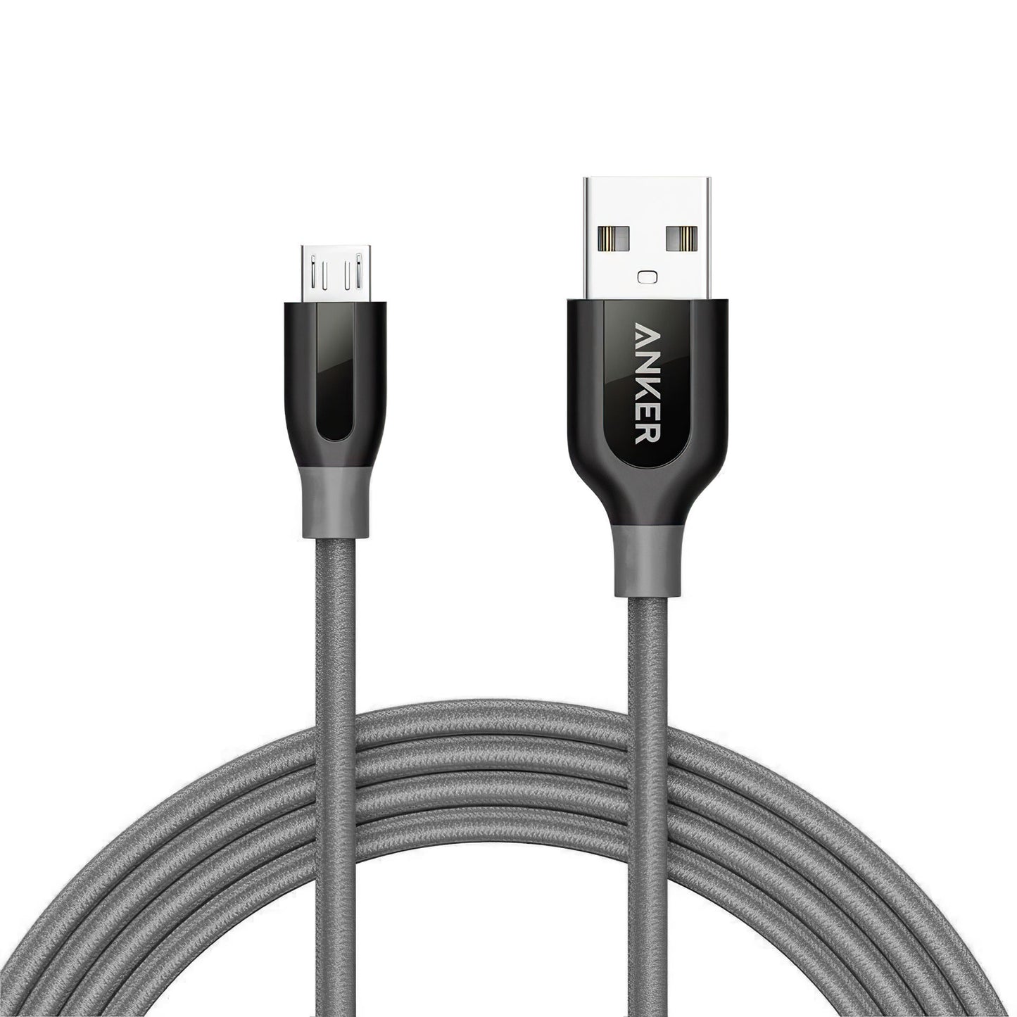 Data- och laddningskabel USB-A - microUSB Anker PowerLine+, 18W, 1.8m, Grå A8143HA1