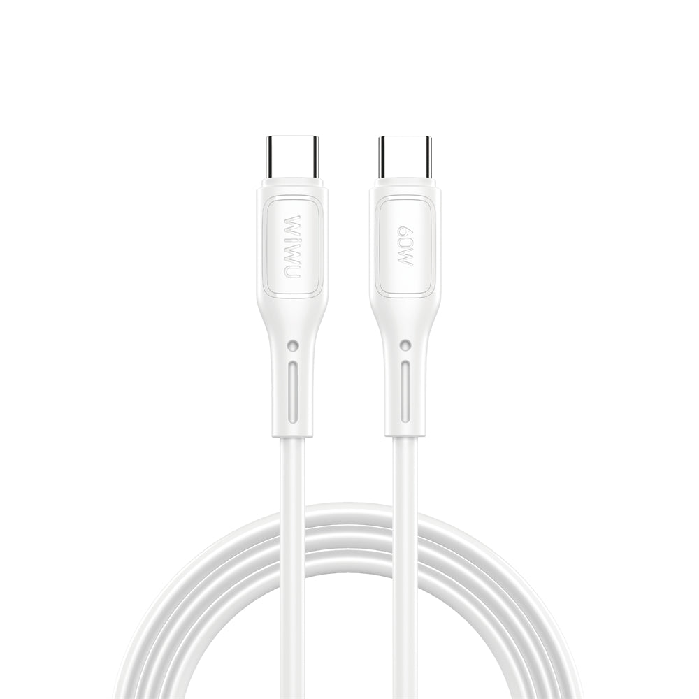 USB-C - USB-C data- och laddningskabel WiWu Wi-C043E Starlink, 60W, 1m, vit