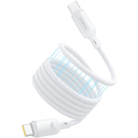 USB-C till USB-C Data- och Laddningskabel Baseus PicoGo, 240W, 1m, Vit P10376800211-00