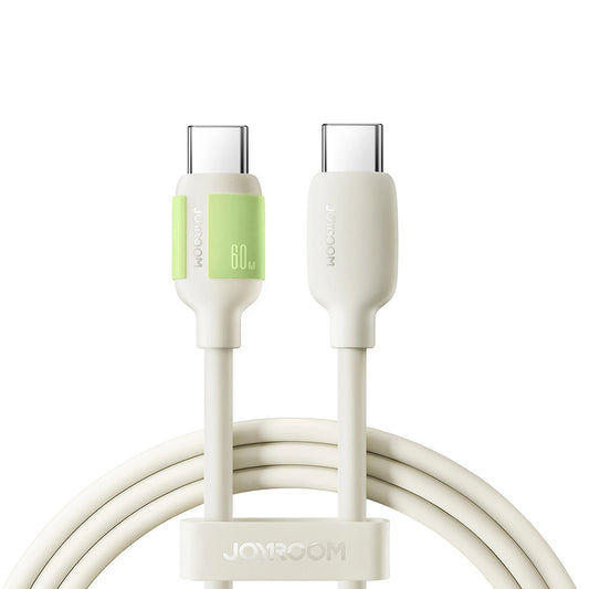 USB-C till USB-C data- och laddningskabel Joyroom S-A53, 60W, 1.2m, Beige