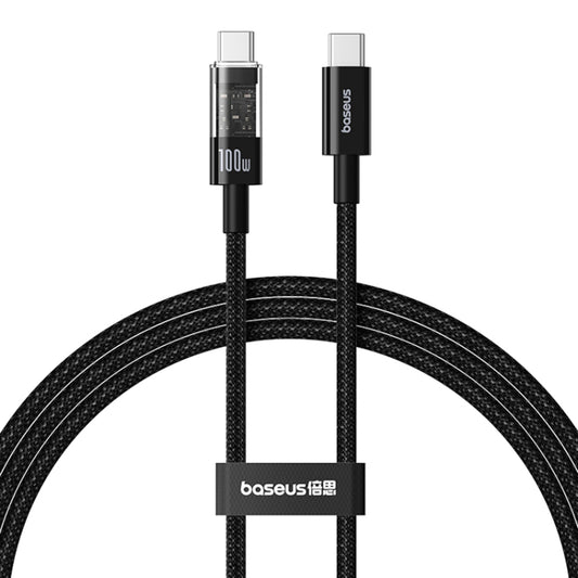 USB-C till USB-C Data- och Laddningskabel Baseus Gem, 100W, 2m, Svart P10373000111-01