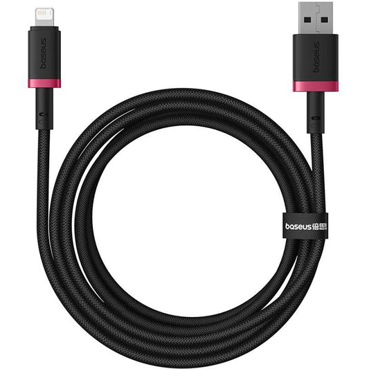 USB-A - Lightning Data och Laddningskabel Baseus Dura Series, 18W, 2m, Röd P10377801U01-03