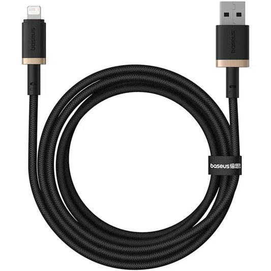 USB-A - Lightning Data och Laddningskabel Baseus Dura Series, 18W, 1m, Guld P10377801U01-00