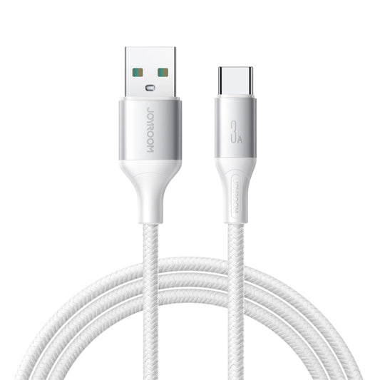 Data- och laddningskabel USB-A till USB-C Joyroom S-A28 Flash, 30W, 2m, Vit