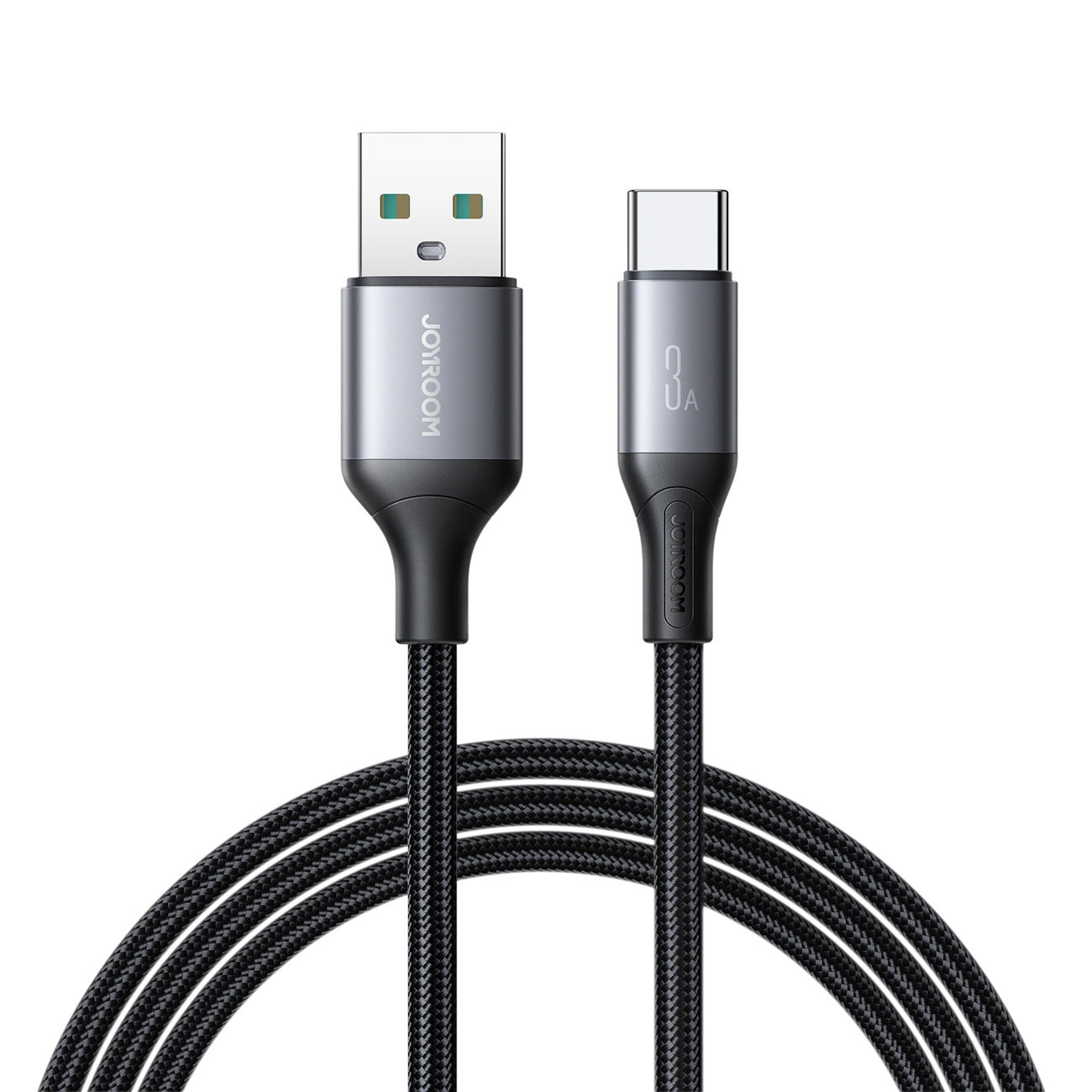 Data- och laddningskabel USB-A - USB-C Joyroom S-A28 Flash, 30W, 2m, Svart