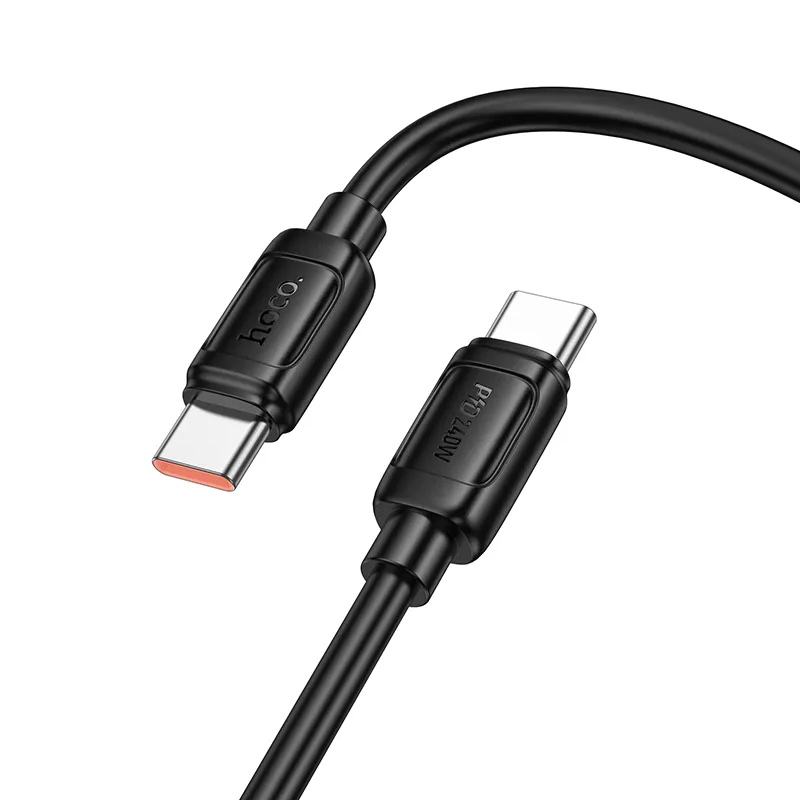 USB-C till USB-C data- och laddningskabel HOCO X115, 240W, 1m, Svart