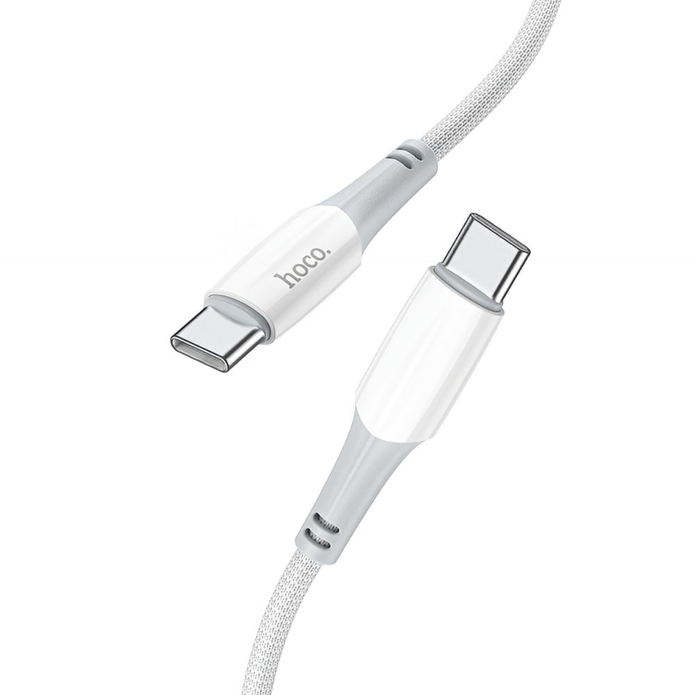 USB-C till USB-C Data- och Laddningskabel HOCO X70, 60W, 1m, Vit