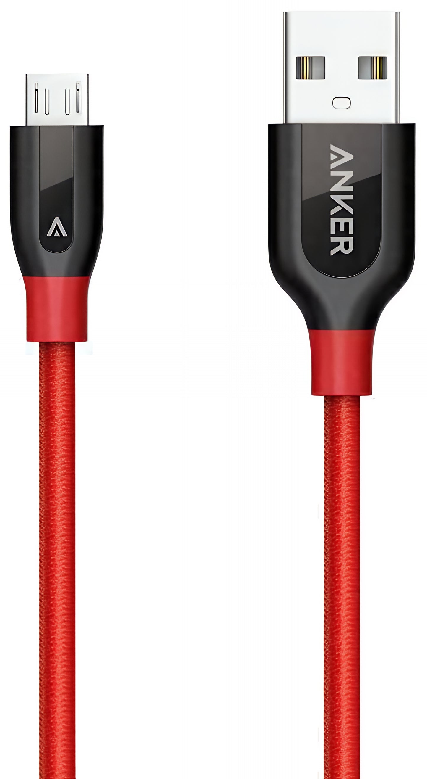 USB-A - microUSB Anker PowerLine+ data- och laddningskabel, 18W, 0.91m, Röd A8142G91
