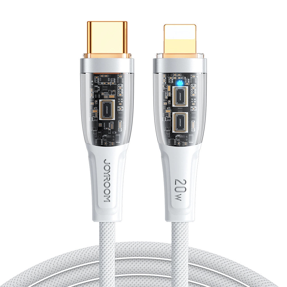 USB-C till Lightning data- och laddningskabel Joyroom S-CL020A3, 20W, 1,2m, vit