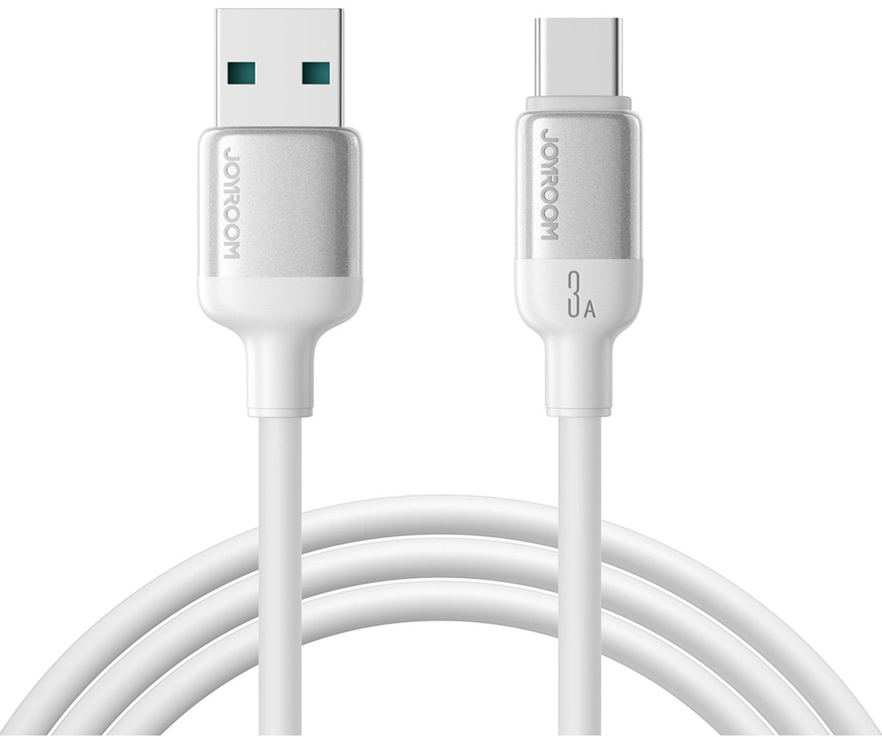 USB-A till USB-C data- och laddningskabel Joyroom S-A62 Lively, 18W, 1,2m, vit