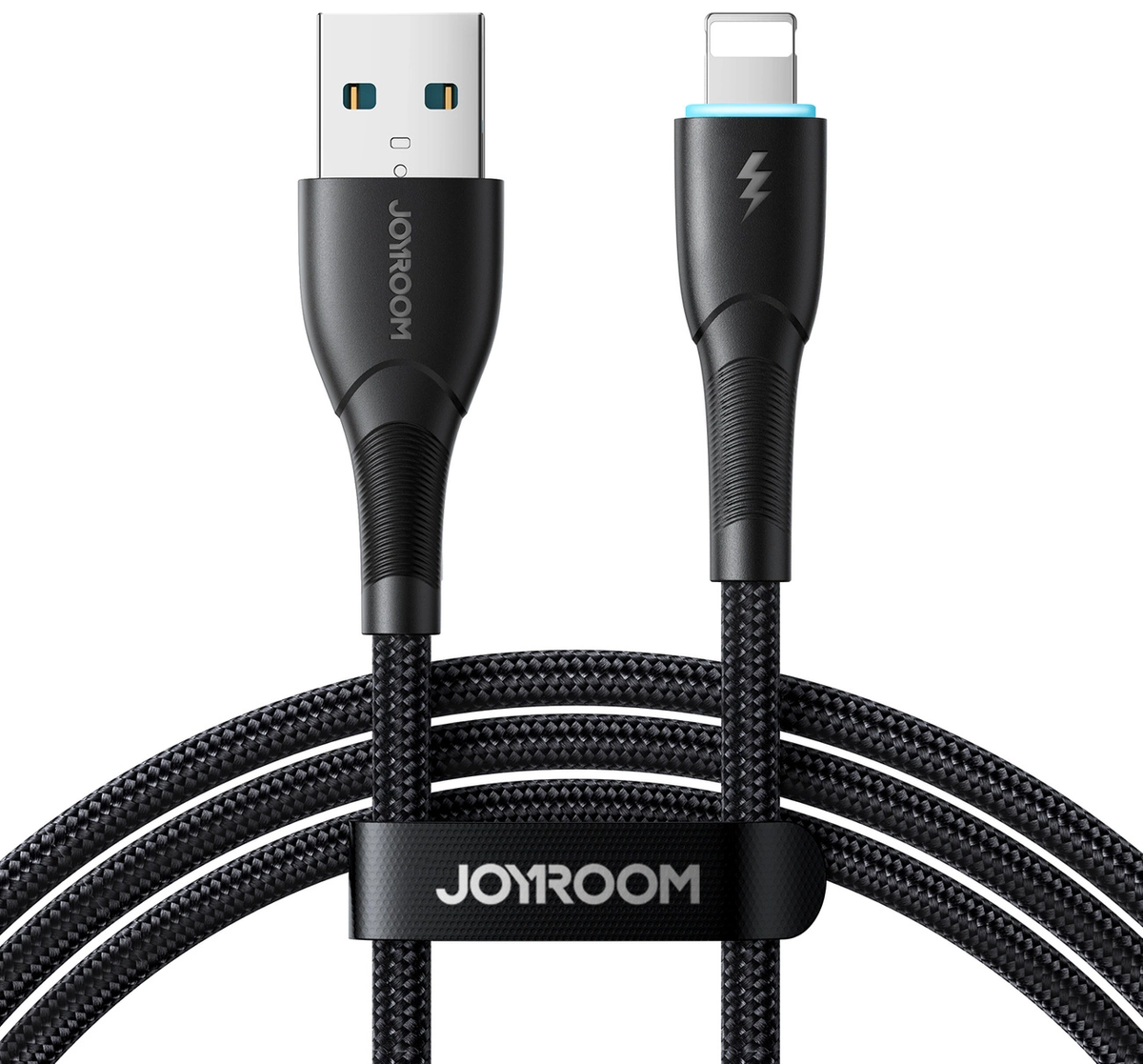 Joyroom SA32-AL3 USB-A–Lightning-kabel för dataöverföring och laddning, 18 W, 1 m, svart