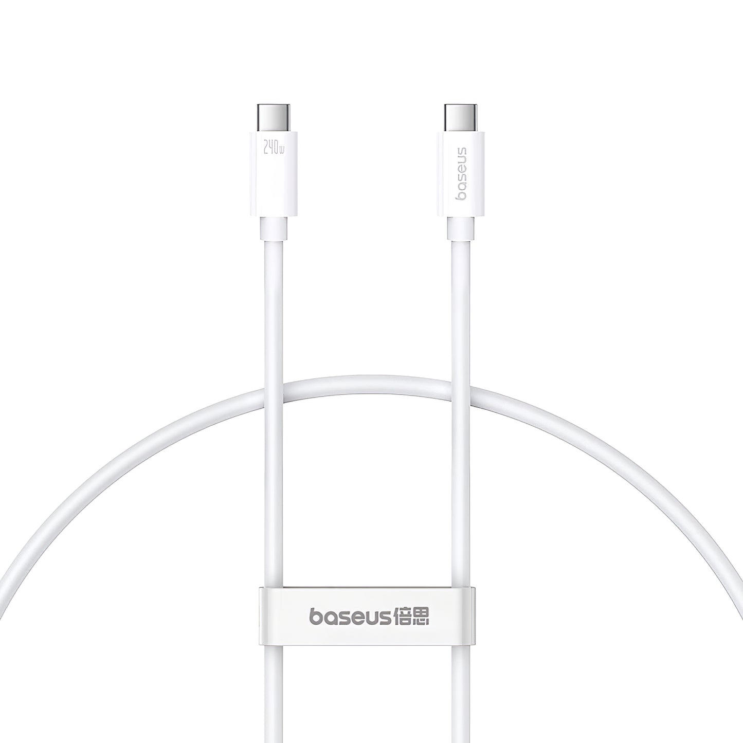 USB-C data- och laddningskabel - USB-C Baseus Superior Series 2, 240W, 1m, vit P10365200211-02