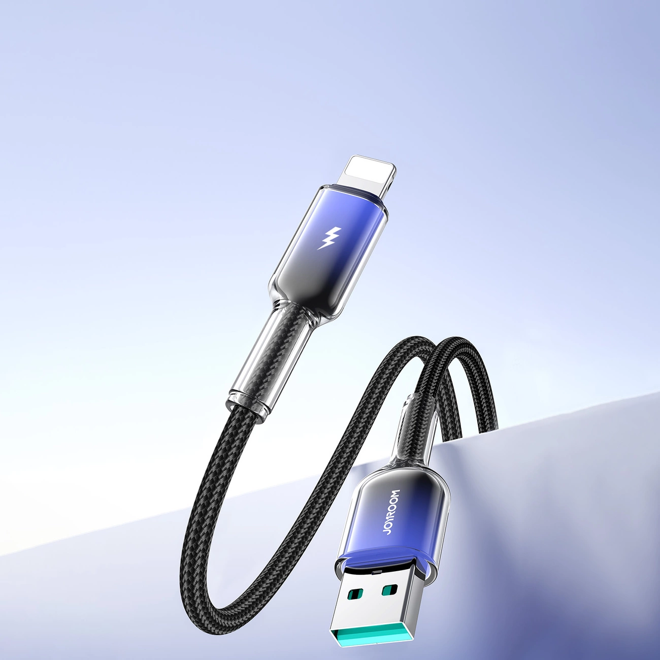 USB-A till Lightning data- och laddningskabel Joyroom S-A42, 18W, 1,2m, svart