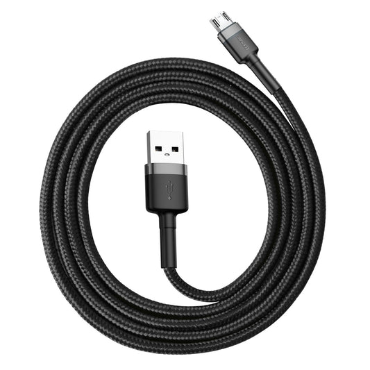 Data- och laddningskabel USB-A - microUSB Baseus Cafule, 18W, 1m, Grå CAMKLF-BG1