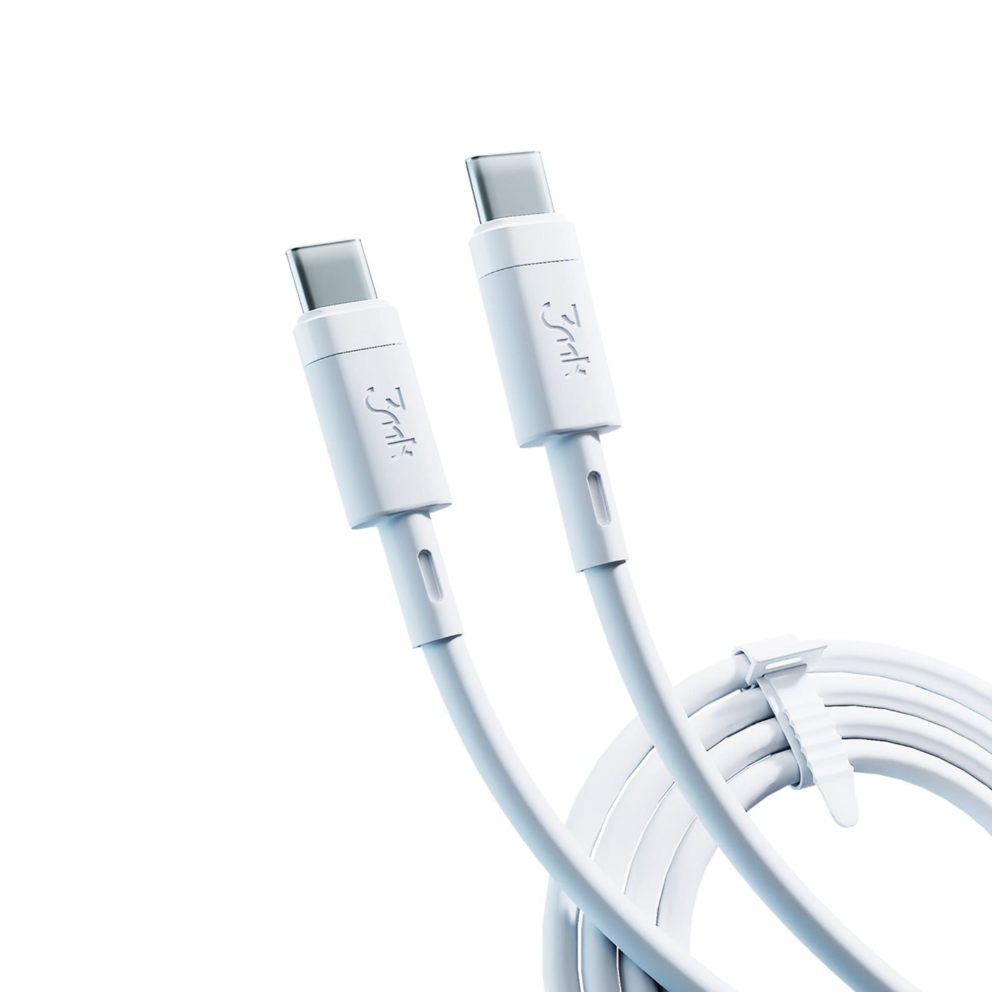 USB-C Data- och laddningskabel - USB-C 3MK Hyper Silicone, 60W, 1m, Vit