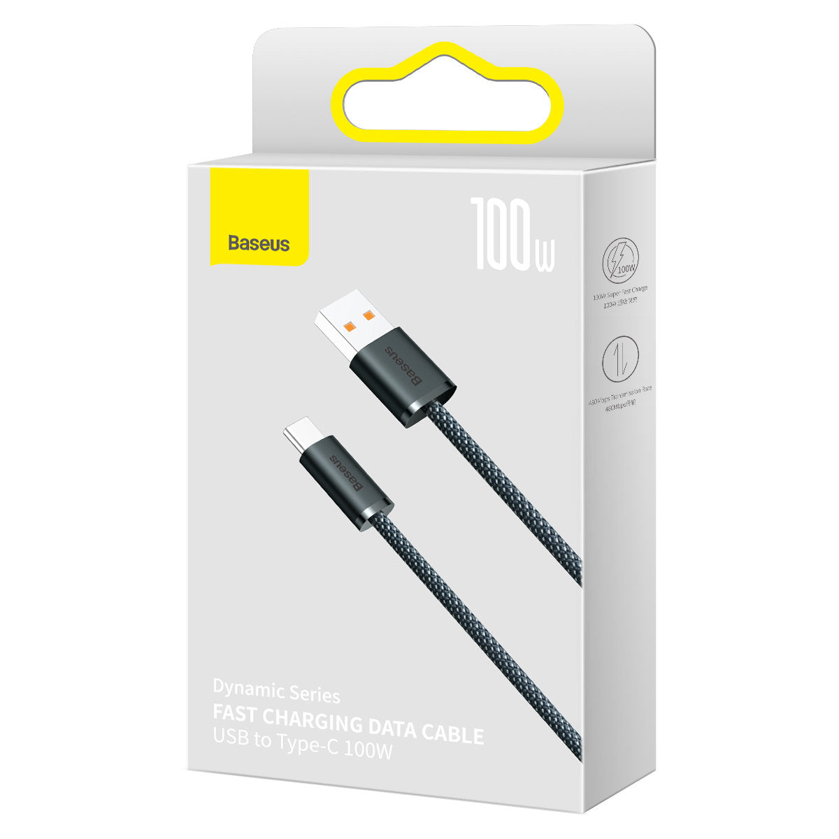 Data and Charging Cable USB-A - USB-C Baseus Dynamic Series, 100W, 1m, Grey CALD000616