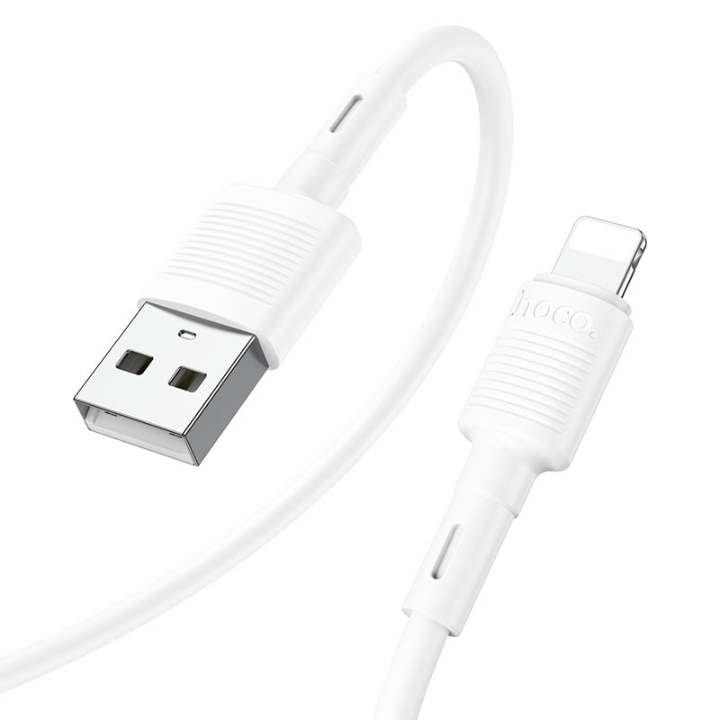 Data- och laddningskabel USB-A - Lightning HOCO X83 Victory, 18W, 1m, Vit