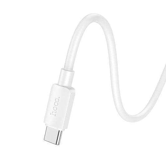 USB-A till USB-C data- och laddningskabel HOCO X96, 27W, 1m, Vit