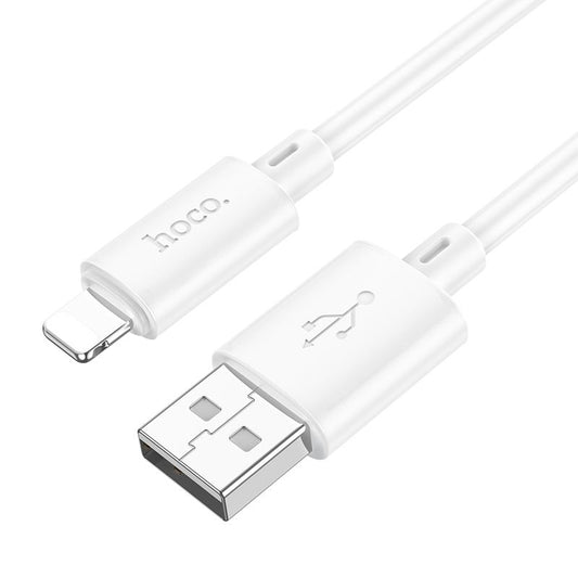 HOCO X88 USB-A - Lightning data- och laddningskabel HOCO X88, 18W, 1m, vit