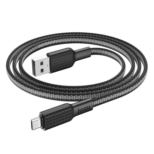 HOCO X69 USB-A - microUSB data- och laddningskabel, 18W, 1m, svart