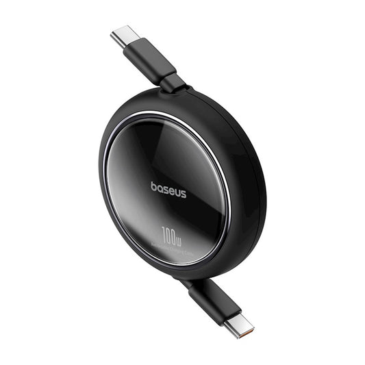 USB-C data- och laddningskabel - USB-C Baseus Free2Draw Mini utdragbar USB-C, 100W, 1m, svart P10364500111-00