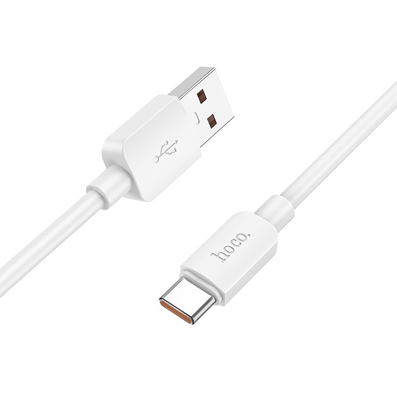 USB-A till USB-C data- och laddningskabel HOCO X96, 100W, 1m, Vit