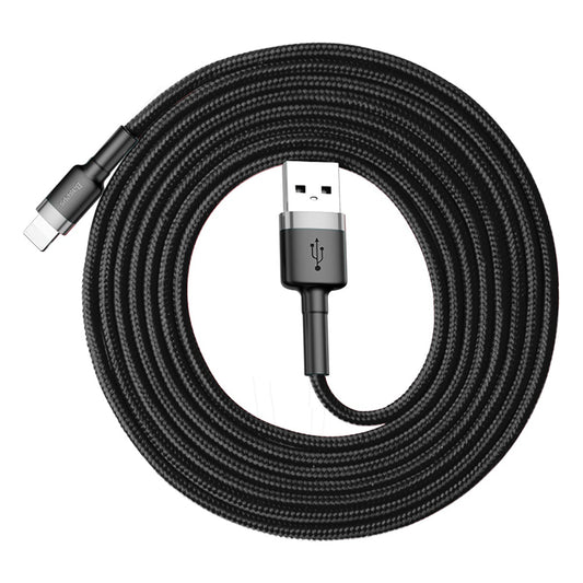 Data- och laddningskabel USB-A - Lightning Baseus Cafule, 18W, 1,5m, Grå CALKLF-CG1