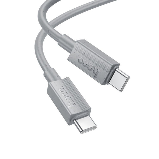 USB-C till USB-C Data- och Laddningskabel HOCO X107, 60W, 1m, Grå